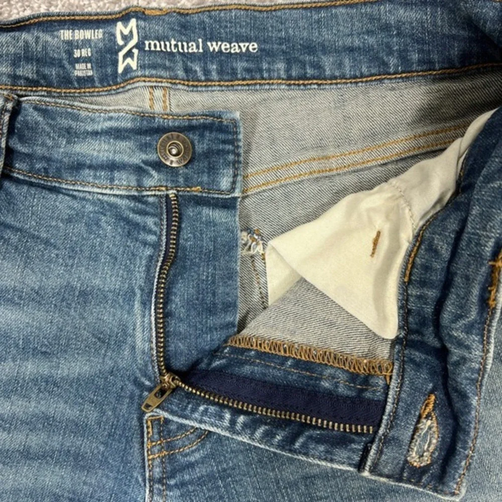 Relaxed Curved Barrel Leg Jeans Unisex 30